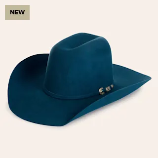 Teal Felt Cowboy Hat